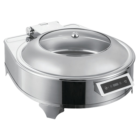 金年会jinnianhui圆形豪华感应自助餐炉 一体电热304不锈钢早餐布菲炉